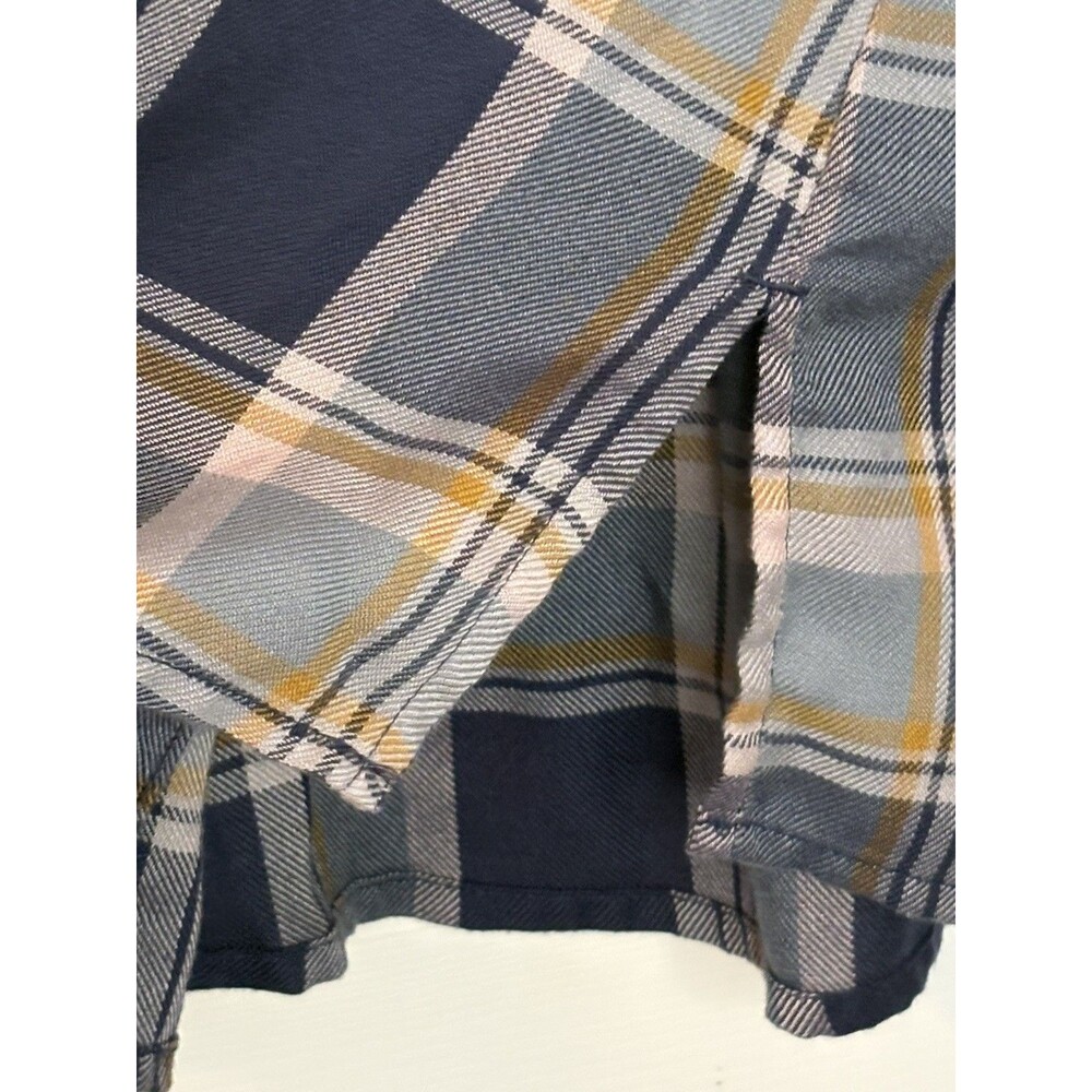 Kühl Shirt Womens Size Large Blue Plaid Adelaide Flannel Long Sleeve Button Down - Picture 3 of 7